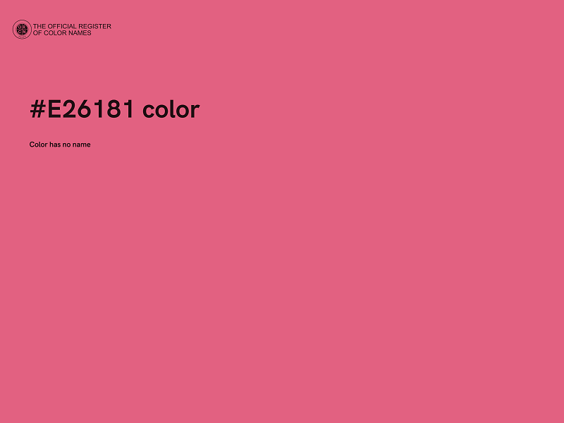 #E26181 color image
