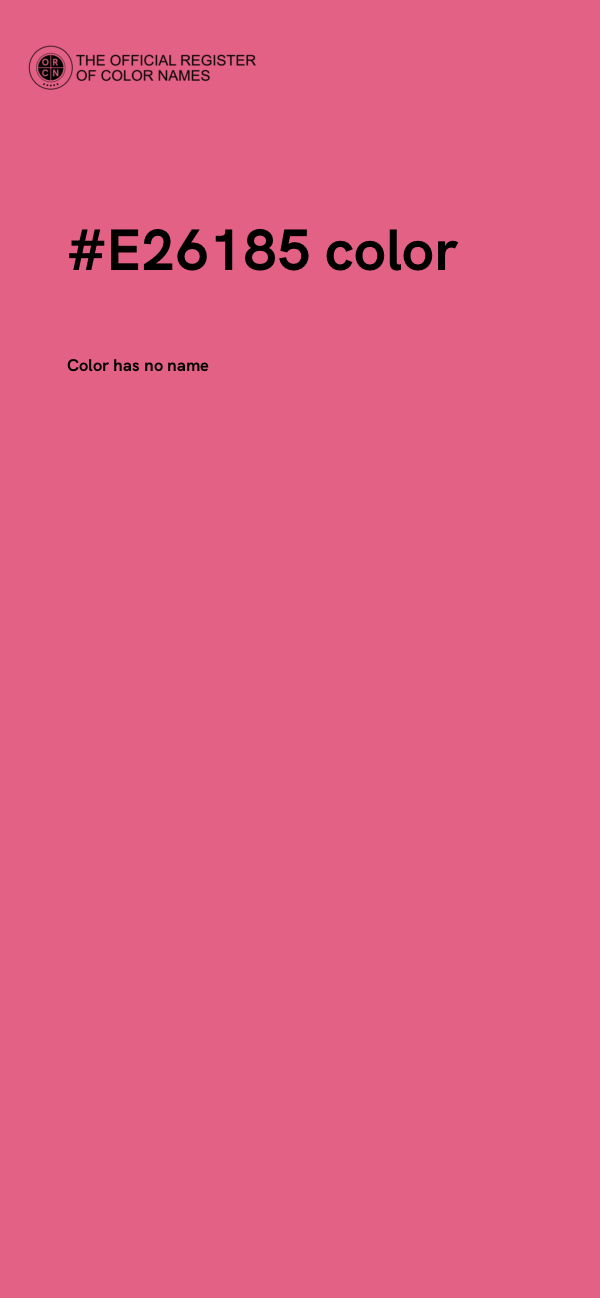 #E26185 color image