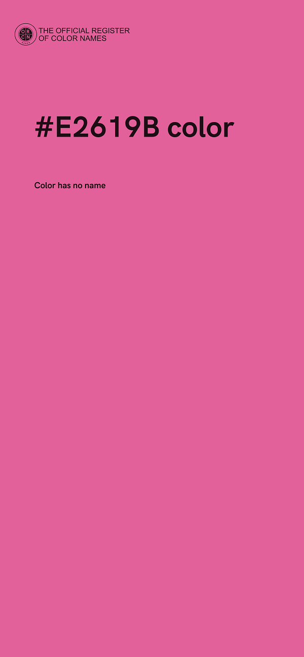 #E2619B color image