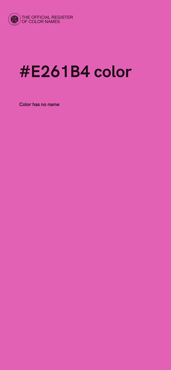 #E261B4 color image