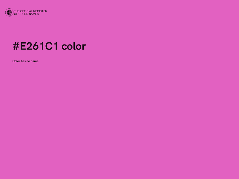 #E261C1 color image