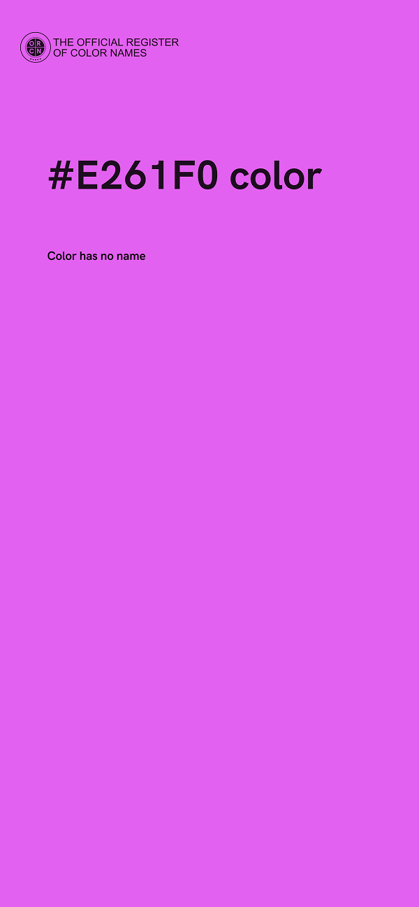 #E261F0 color image