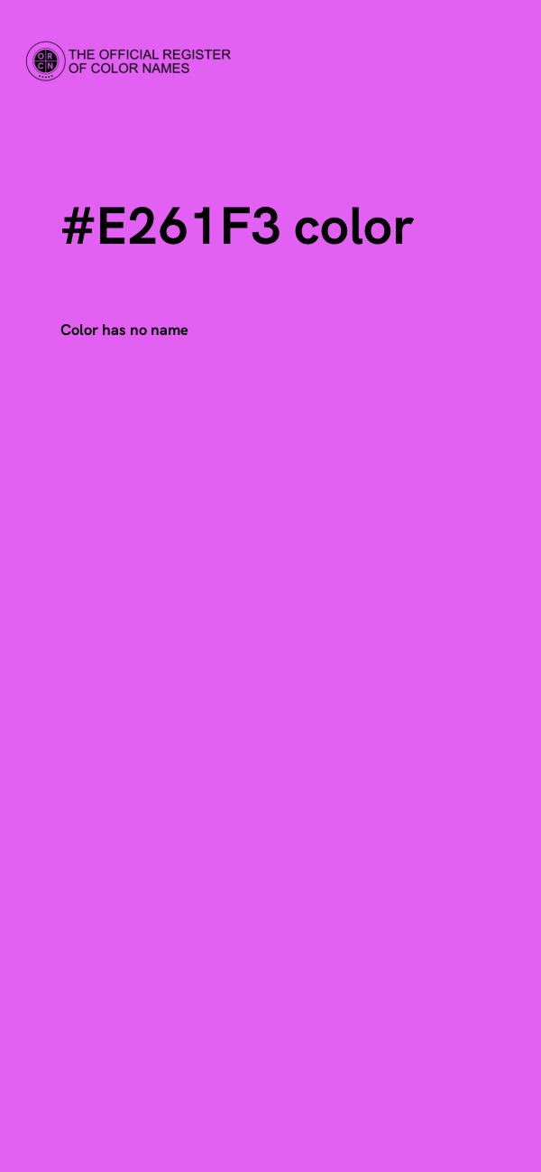 #E261F3 color image