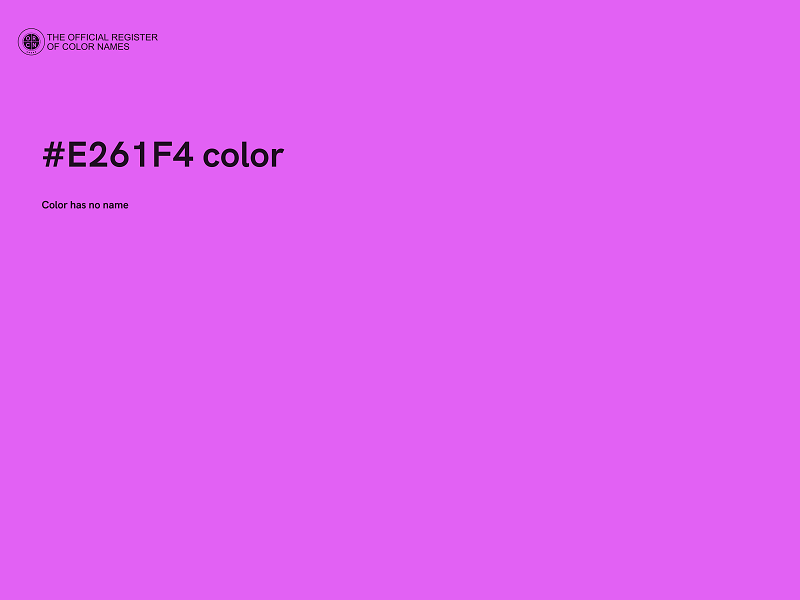 #E261F4 color image