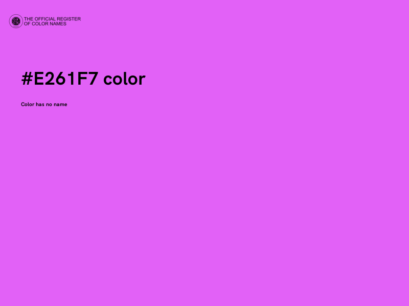 #E261F7 color image