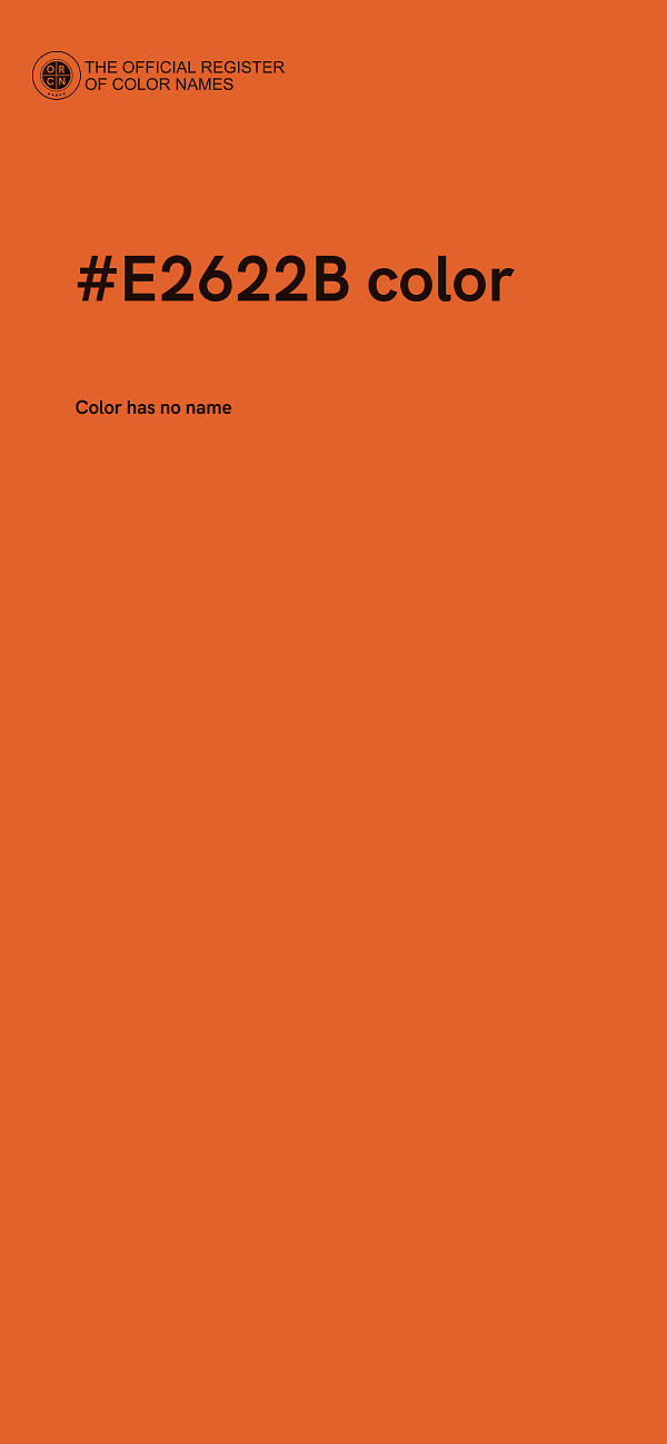 #E2622B color image
