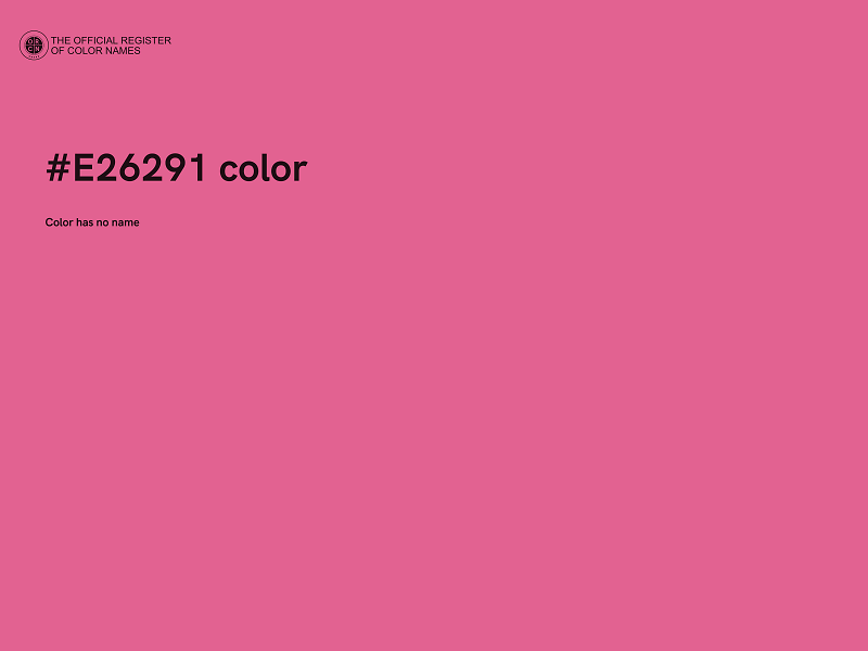 #E26291 color image