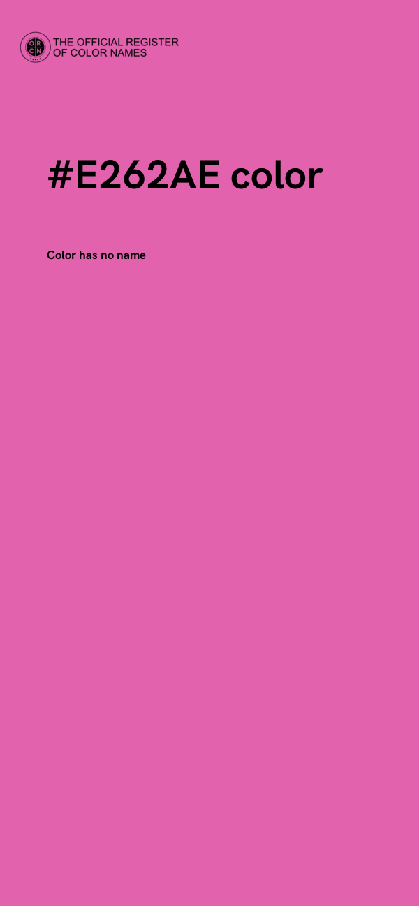 #E262AE color image