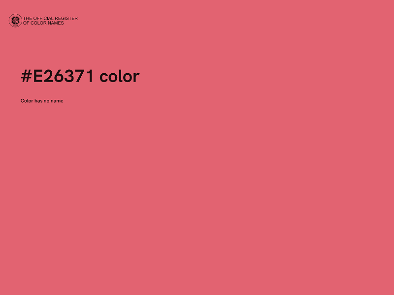 #E26371 color image