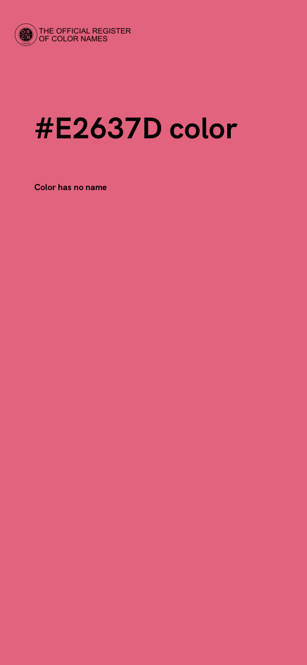 #E2637D color image