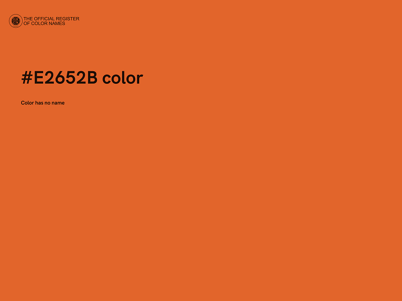 #E2652B color image