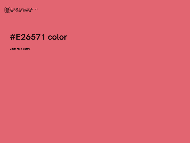 #E26571 color image