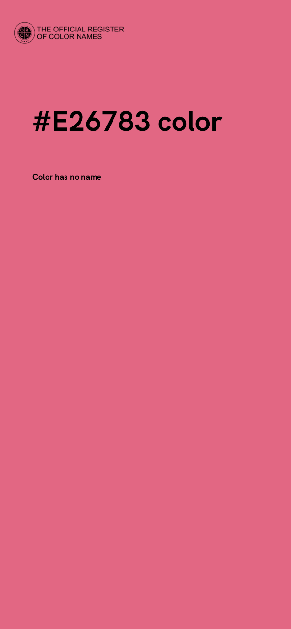 #E26783 color image