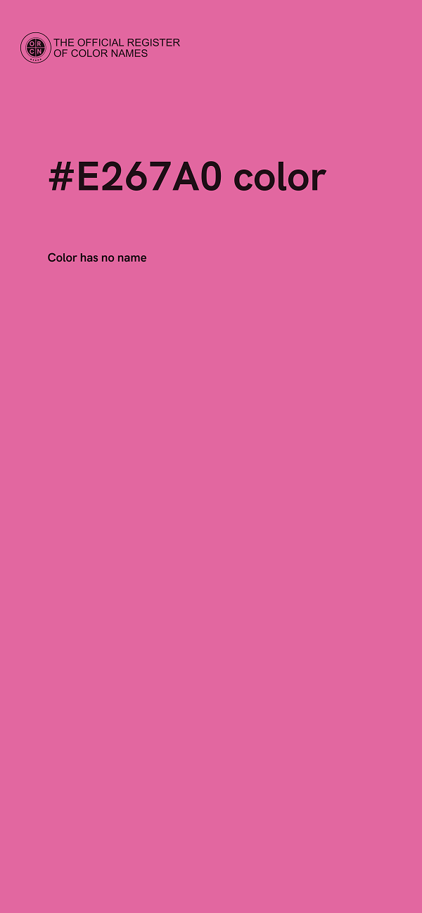 #E267A0 color image