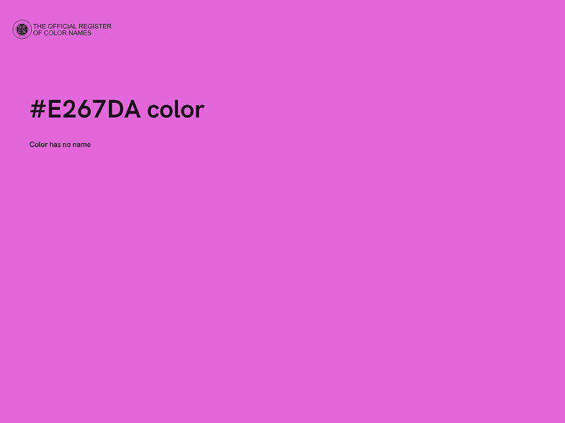#E267DA color image