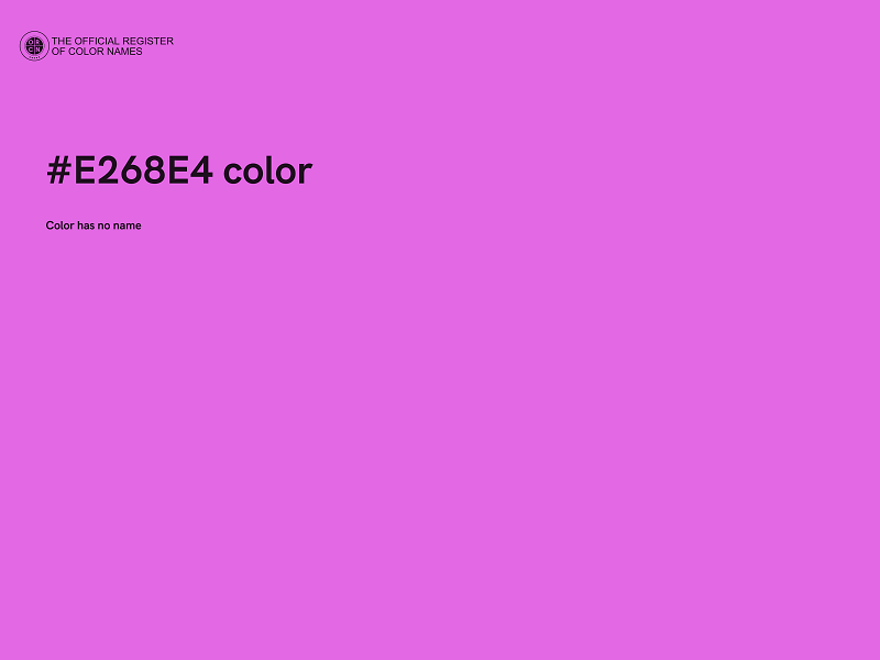 #E268E4 color image