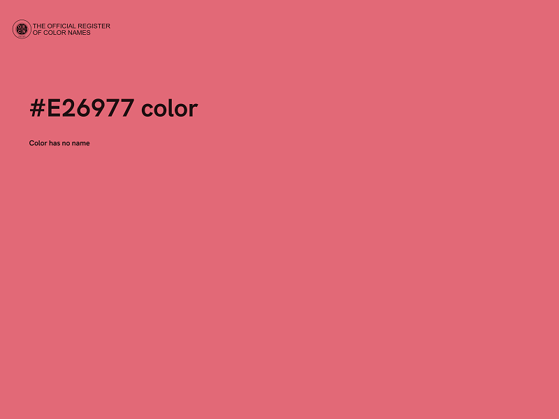 #E26977 color image