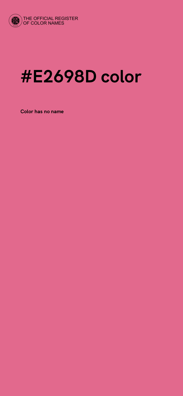 #E2698D color image