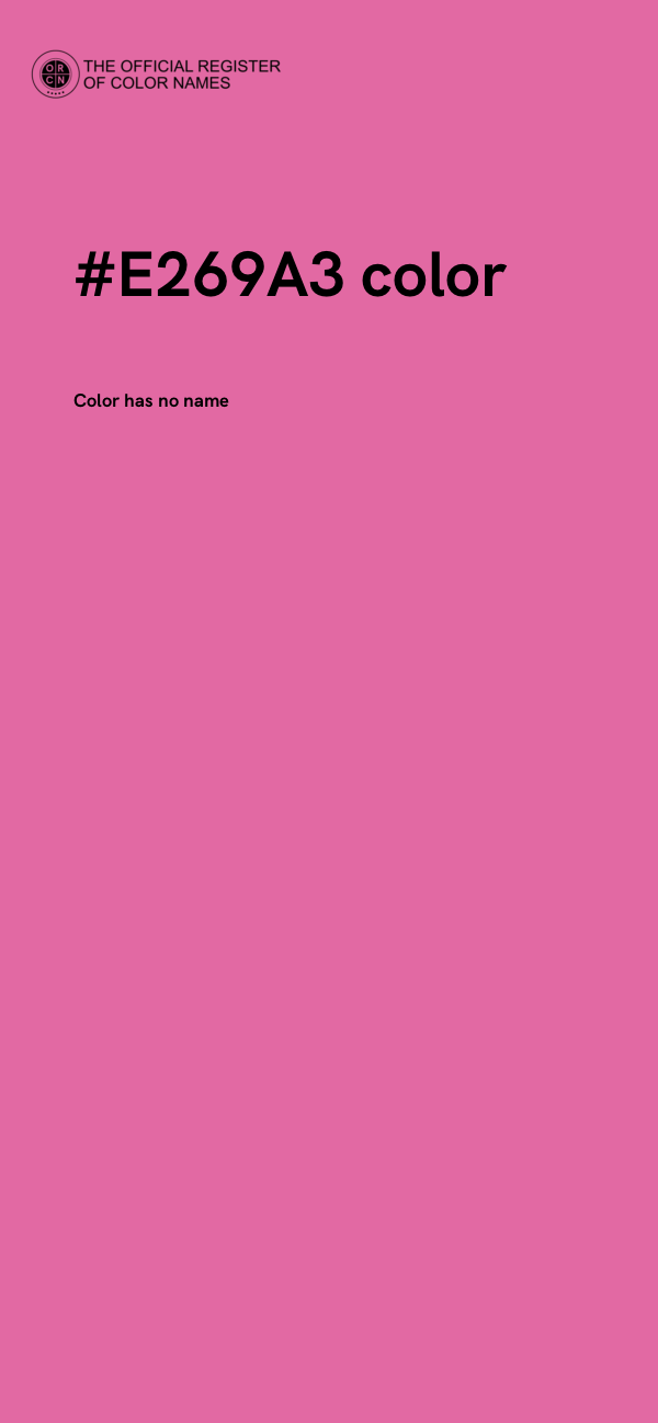 #E269A3 color image