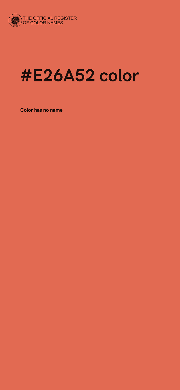 #E26A52 color image