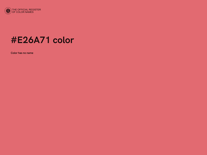 #E26A71 color image