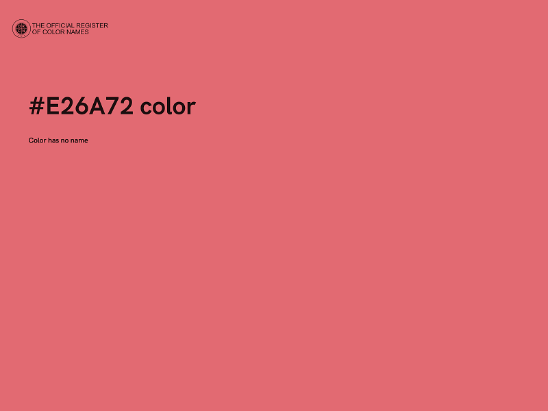 #E26A72 color image