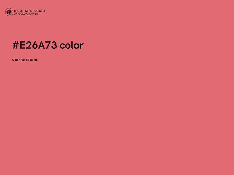 #E26A73 color image