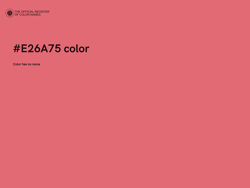 #E26A75 color image