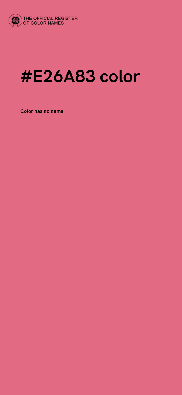 #E26A83 color image
