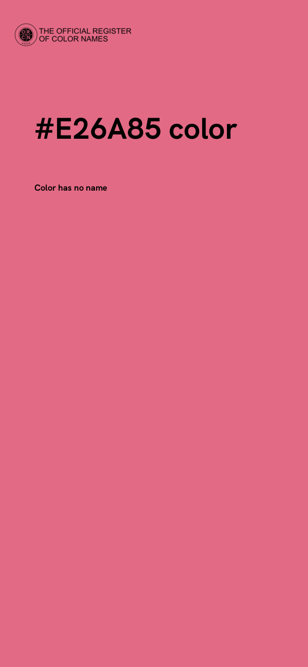 #E26A85 color image