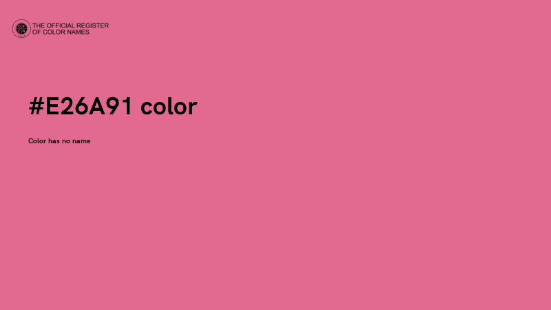 #E26A91 color image