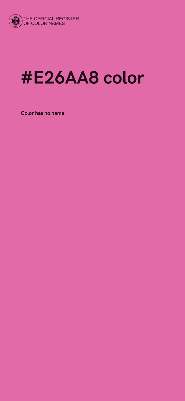 #E26AA8 color image