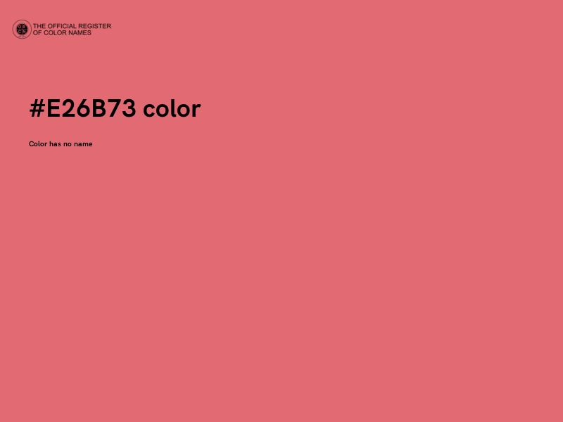 #E26B73 color image