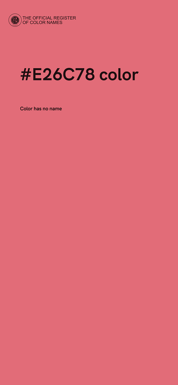 #E26C78 color image