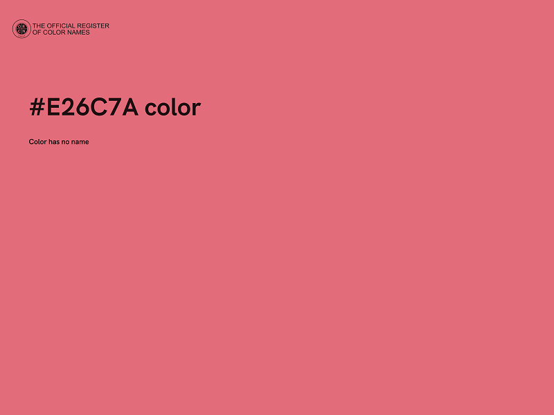 #E26C7A color image