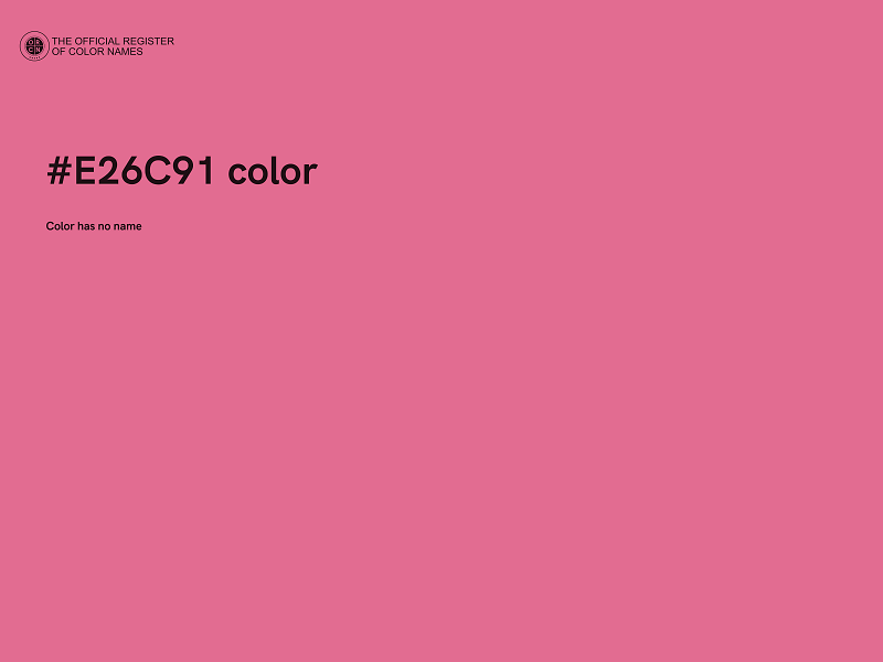 #E26C91 color image