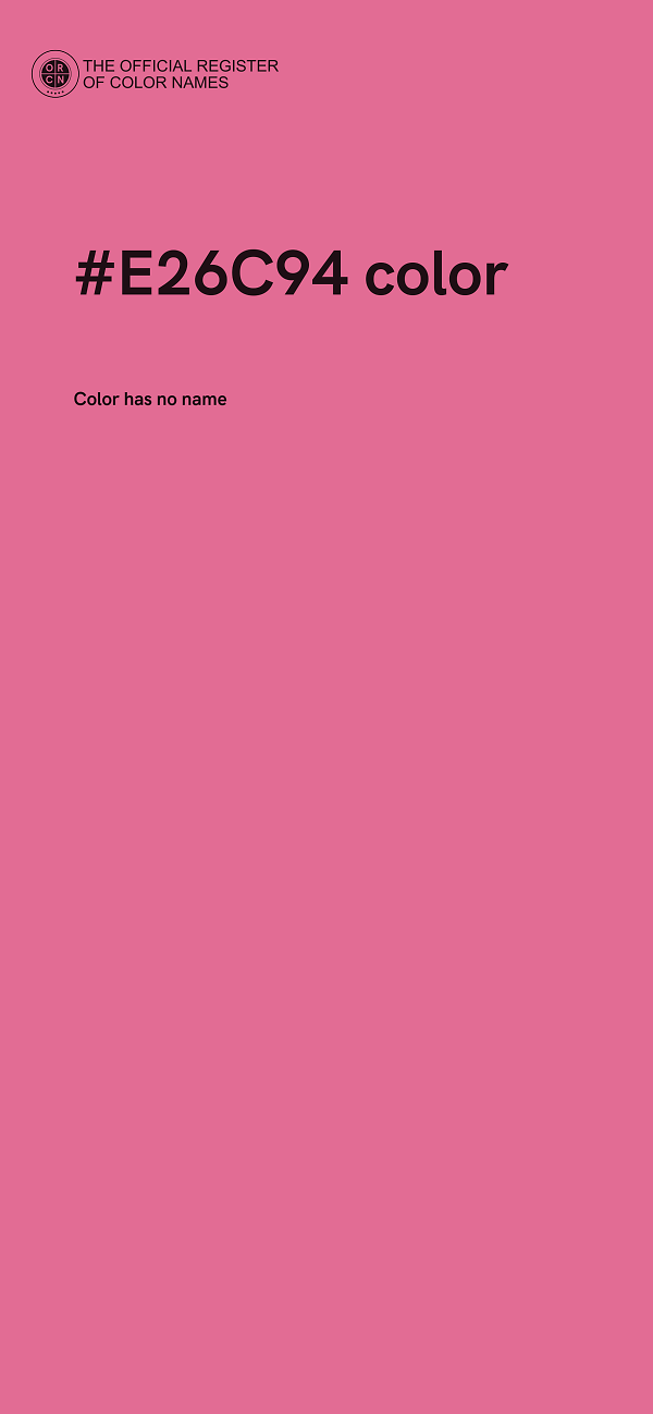#E26C94 color image