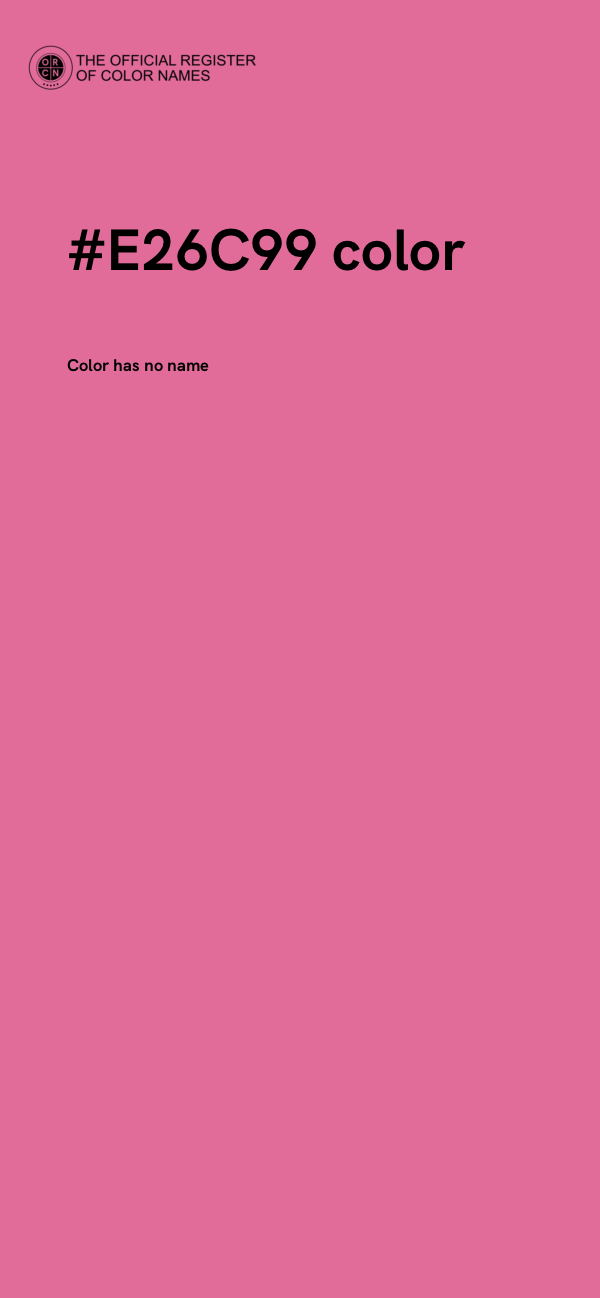 #E26C99 color image