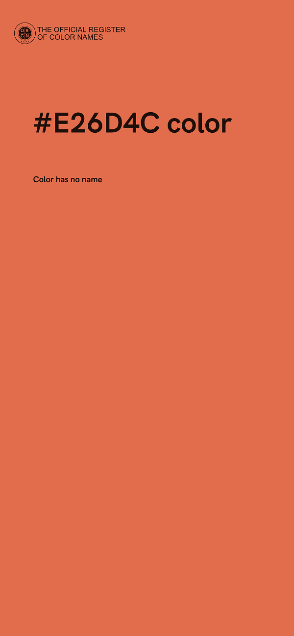 #E26D4C color image