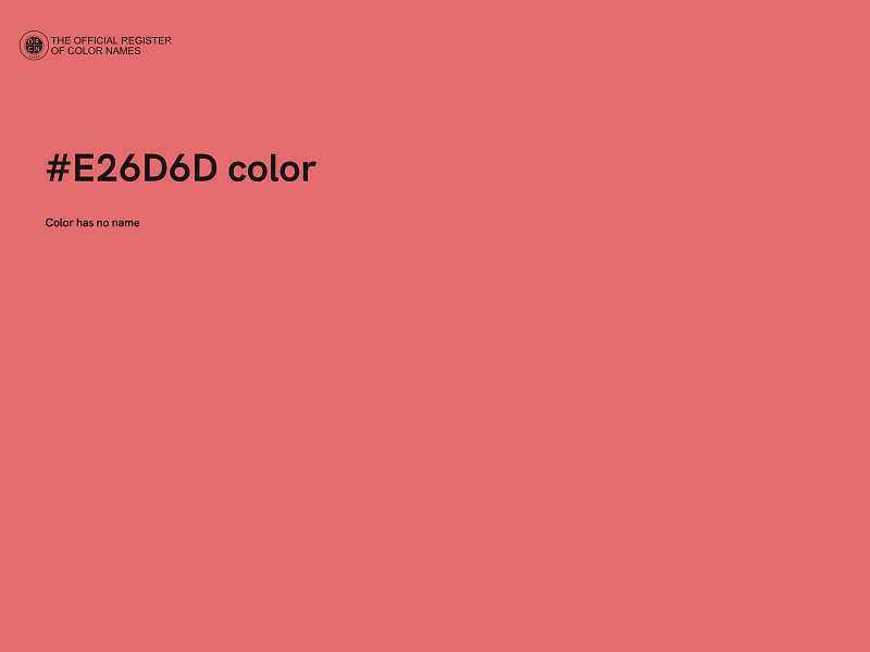 #E26D6D color image