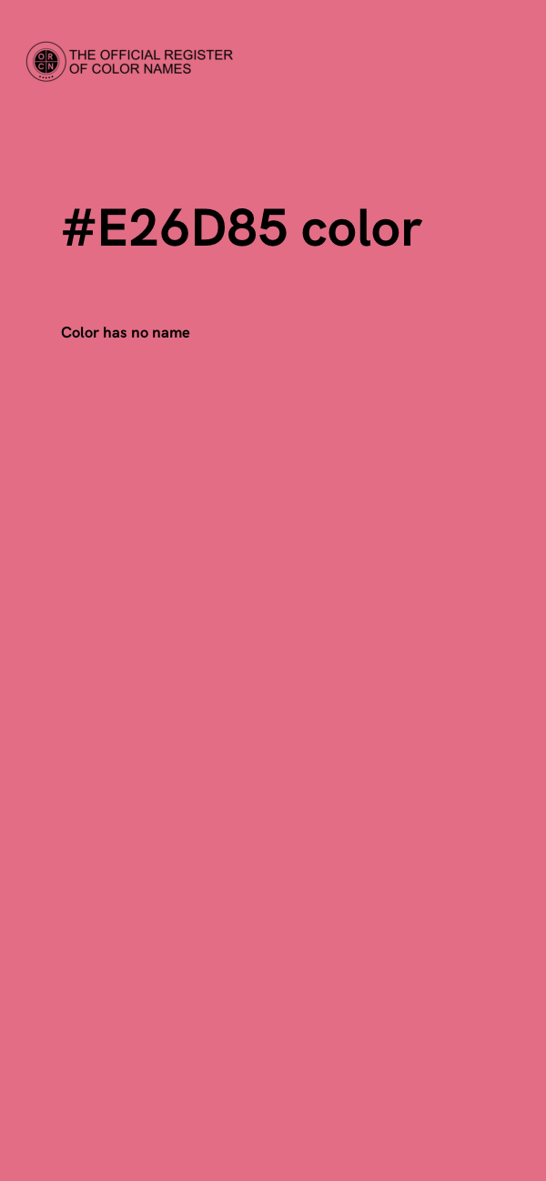 #E26D85 color image