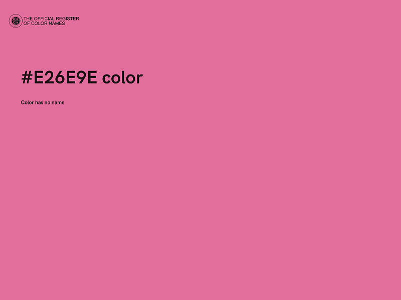 #E26E9E color image