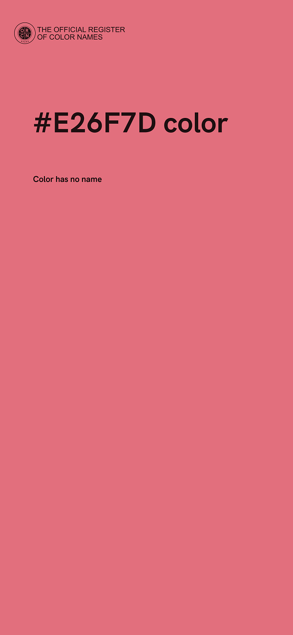 #E26F7D color image
