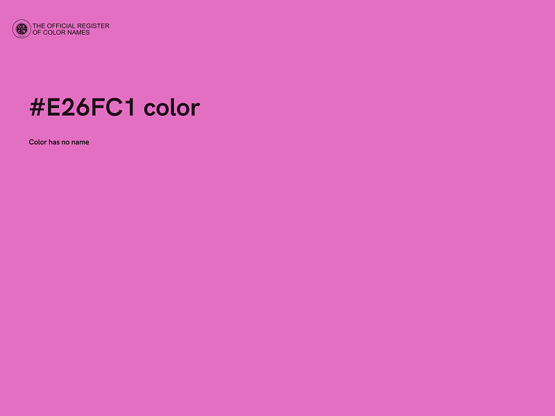 #E26FC1 color image