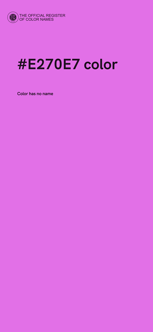 #E270E7 color image