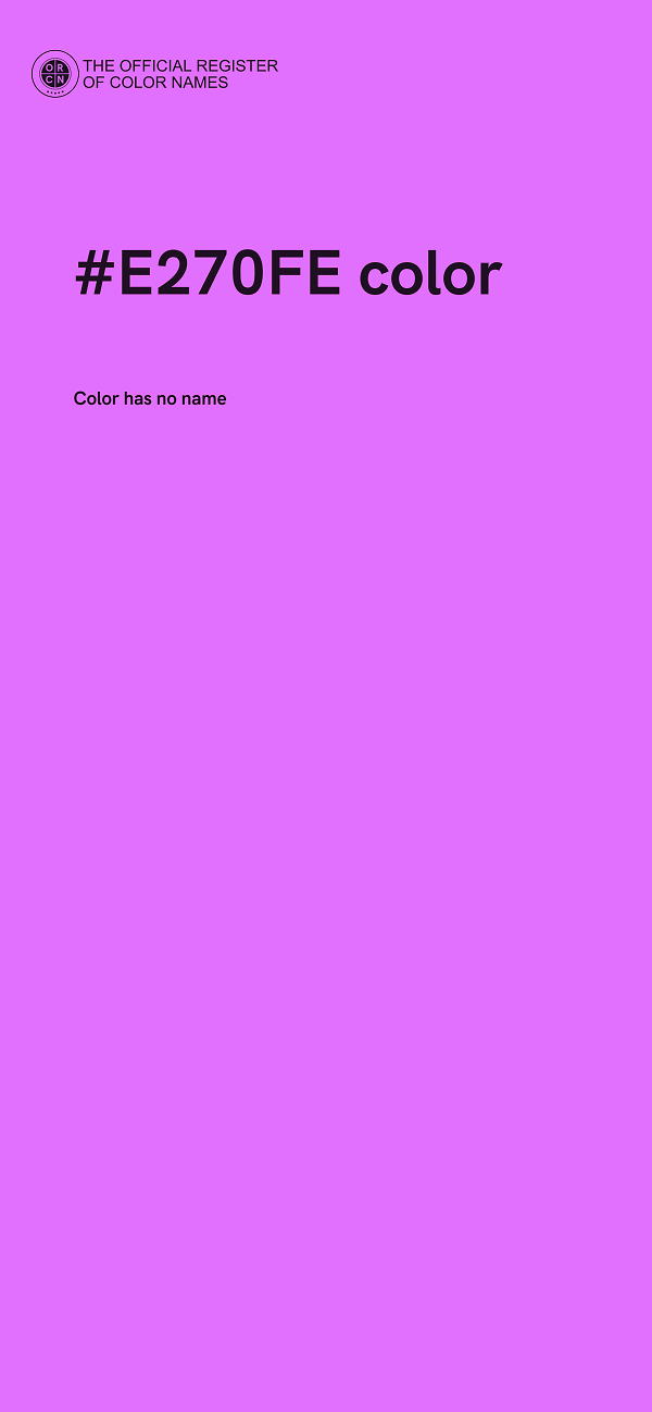 #E270FE color image