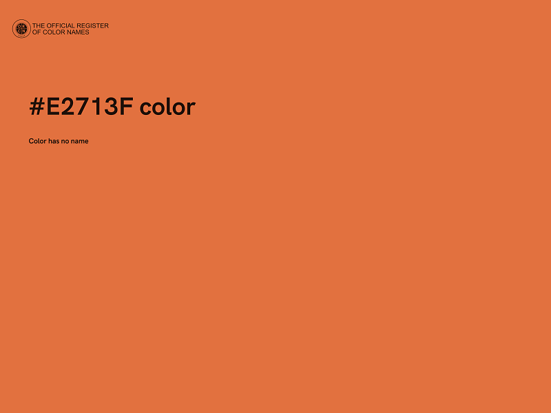 #E2713F color image