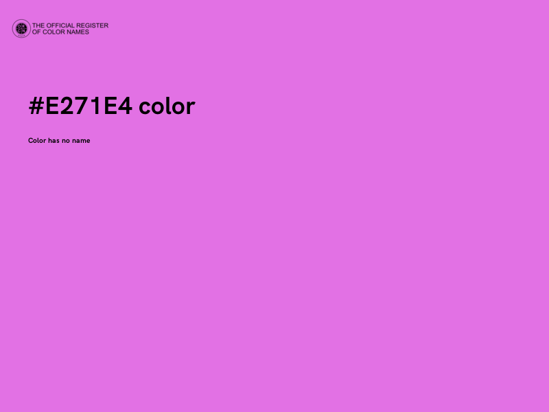 #E271E4 color image