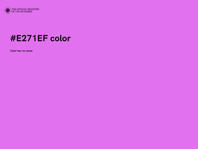#E271EF color image