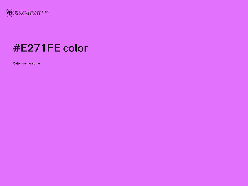 #E271FE color image